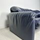 Canapé en cuir Maralunga 2 places vintage des années 1980 par Vico Magistretti pour Cassina