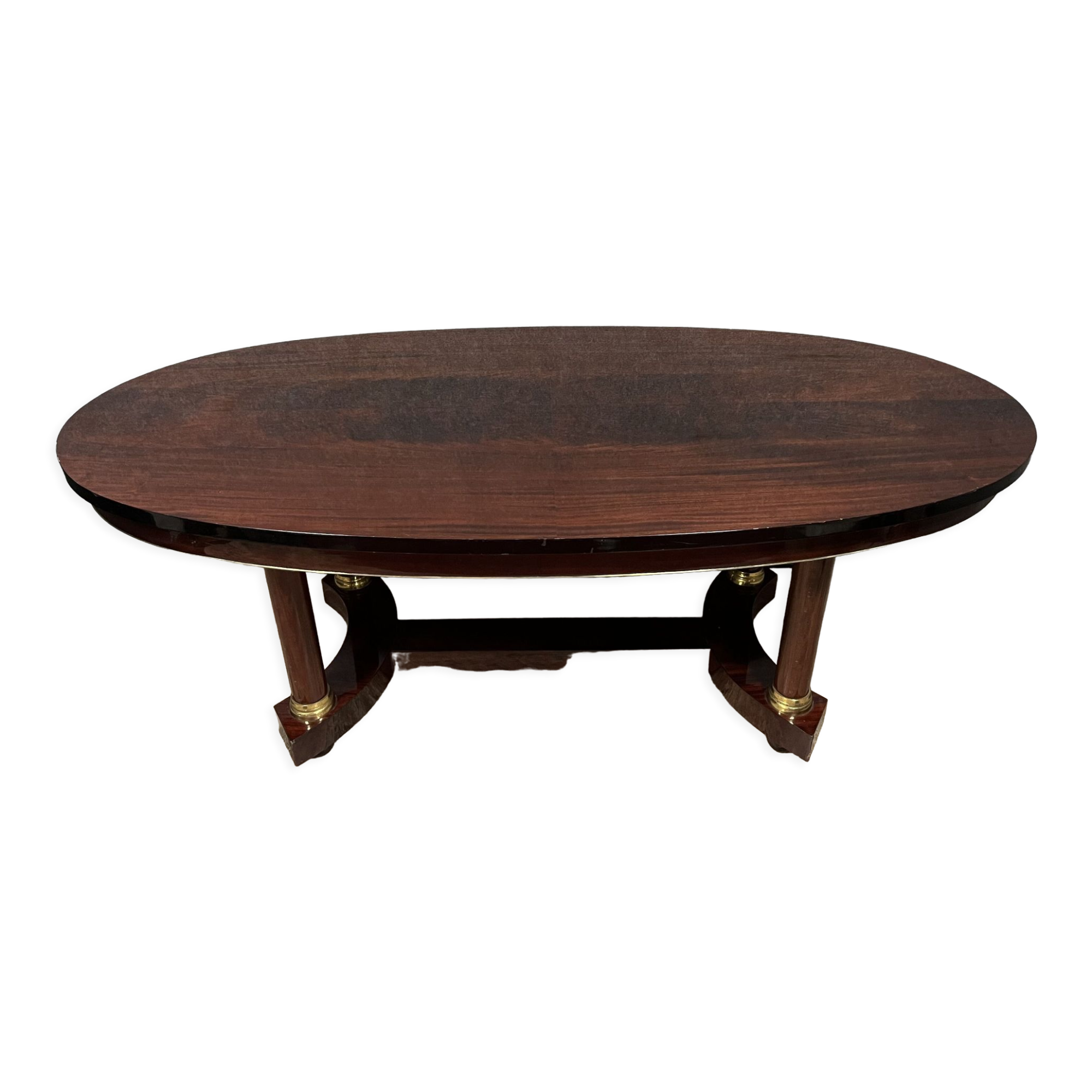 Oval table empire style mahogany circa 1900-1930