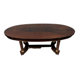 Oval table empire style mahogany circa 1900-1930
