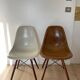 Lot of 6 Eames chairs from the 60s (4 colours) genuine fibreglass + new legs.