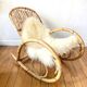 Rocking chair rattan Rohe Noordwolde 60s or rocking chair