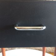 French vintage bedside revisited in black mast 60