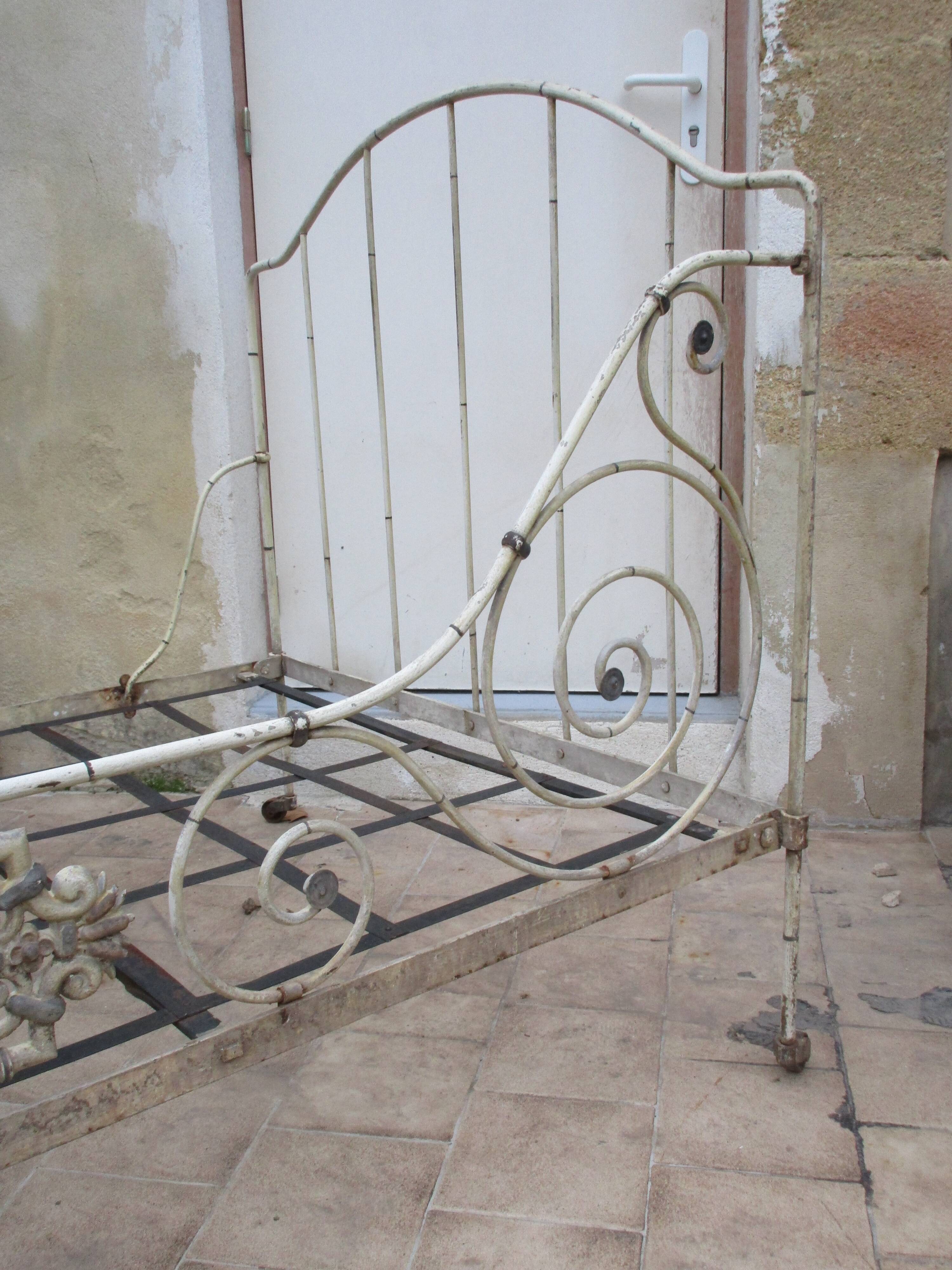 Ancient iron forge bed