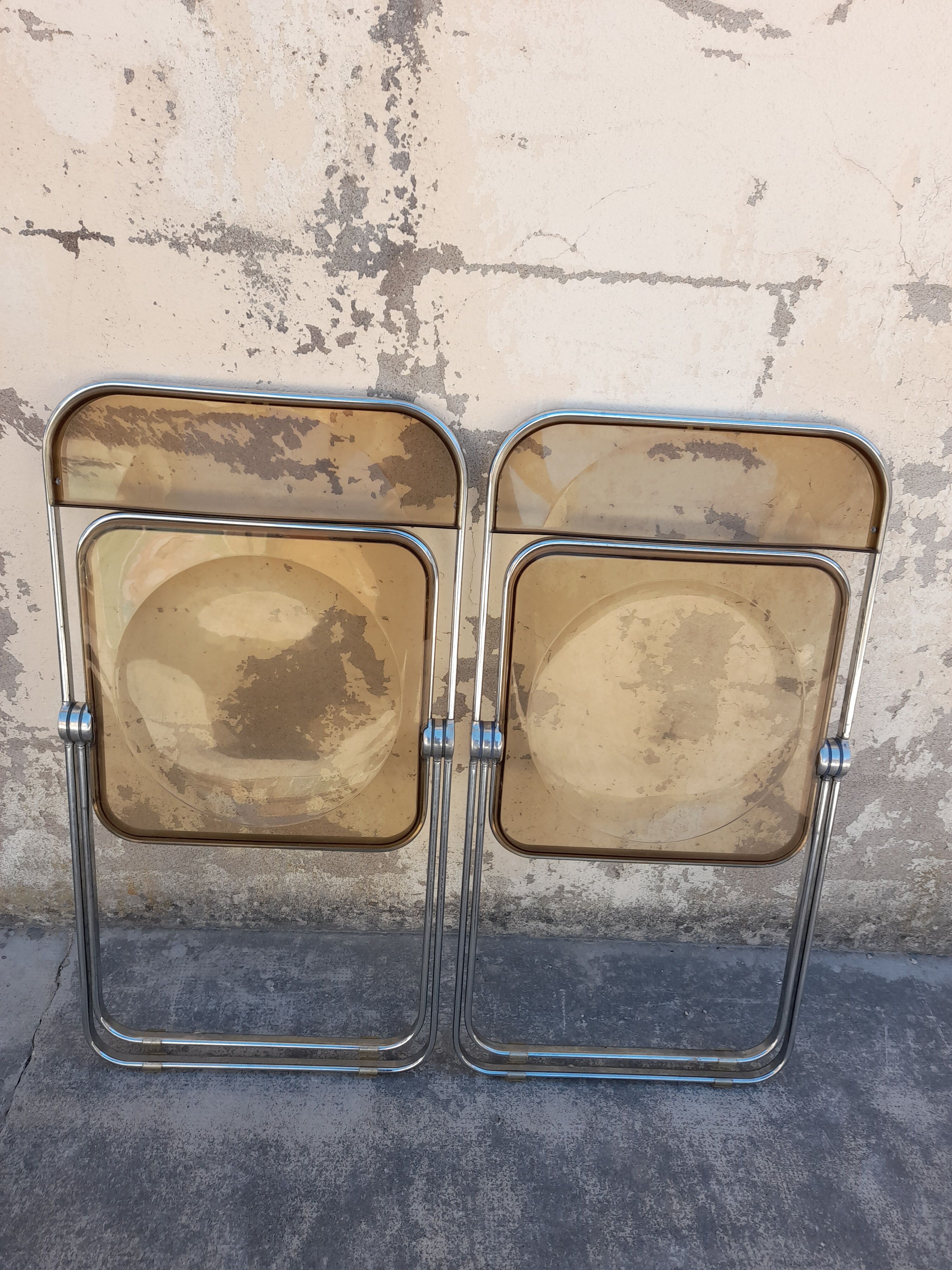 Pair of Castelli chairs signed italy Design