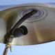 Large brass table lamp, Egon Hillebrand, 1930s