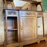 Carved walnut sideboard