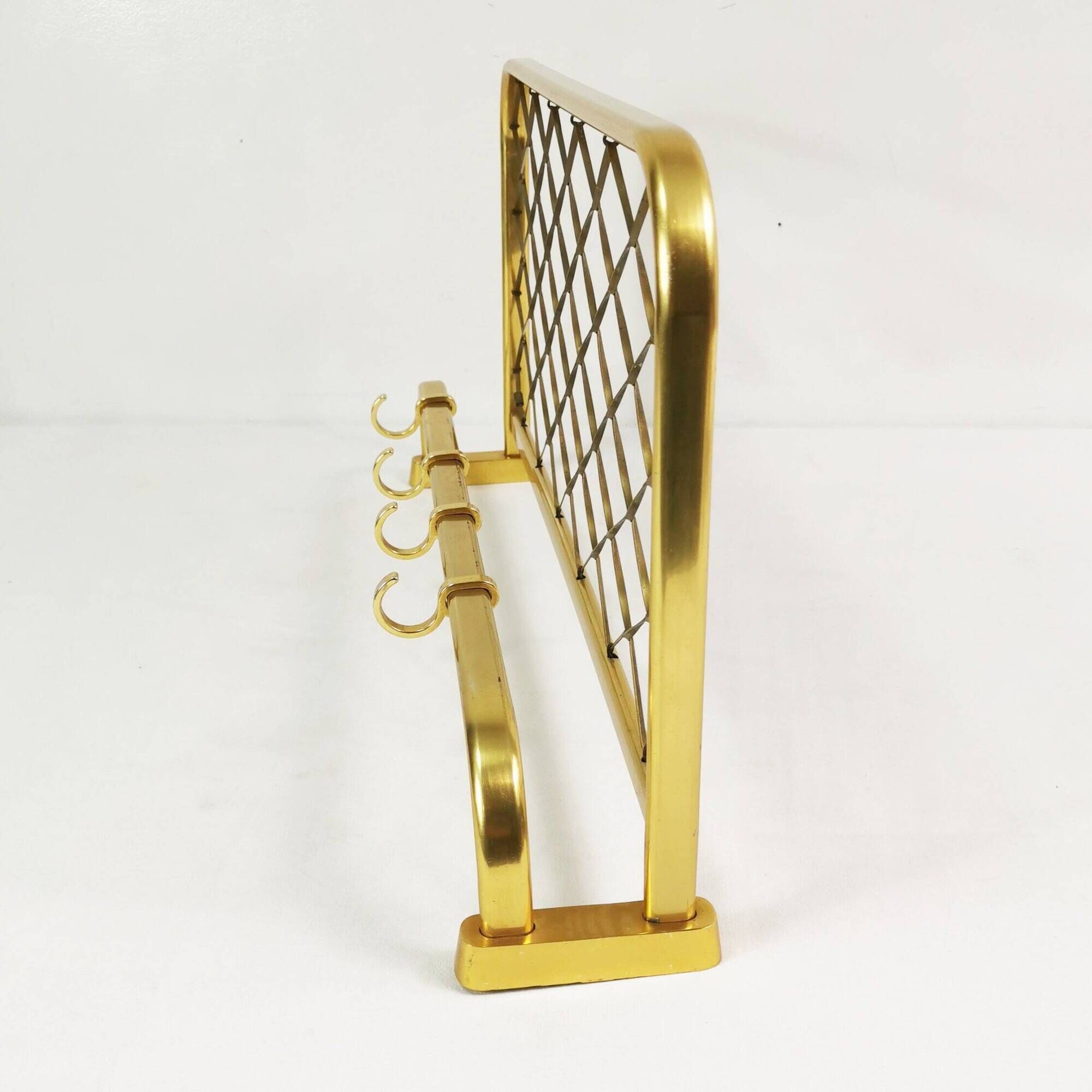 Art Deco wall coat rack, 1960s