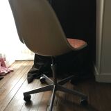 Rare La Fonda chair by George Nelson for Herman Miller. Original fabric by Alexander Girard