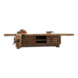 Huge workbench at the beginning of the 20th century transformed into a TV unit