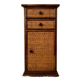 Roche bobois Maugrion rattan chiffonier