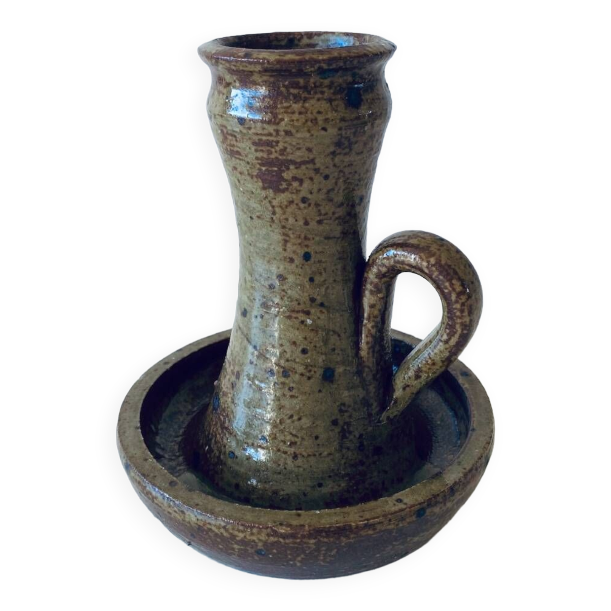 Stoneware candle holder