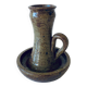 Stoneware candle holder