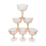 6 glasses of champagne model "Rosaline"