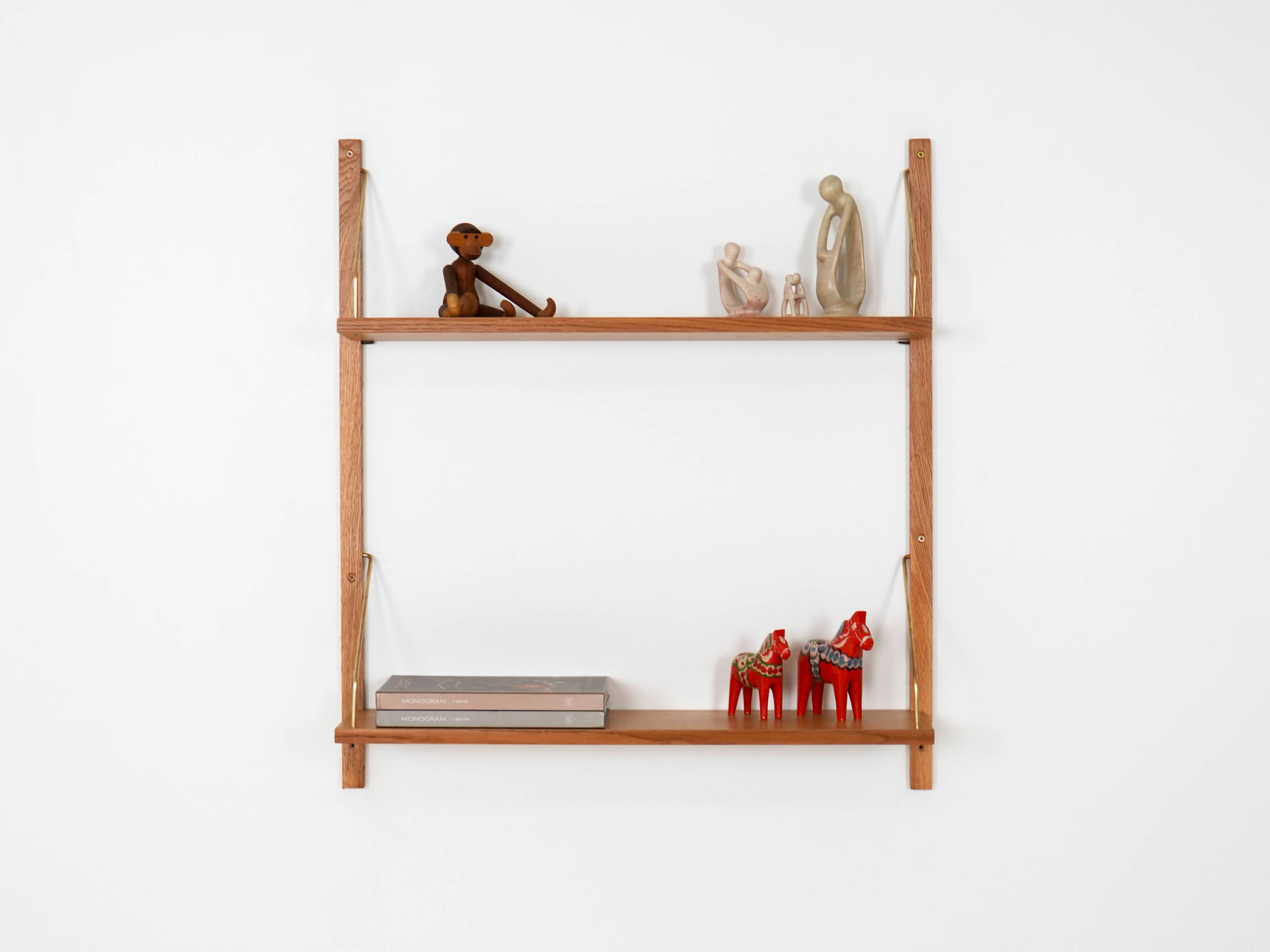 Oak shelving unit, Danish design, 1960s, manufactured in Denmark
