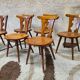Set of 6 chairs brutalist bistro Bombenstabil year 1960
