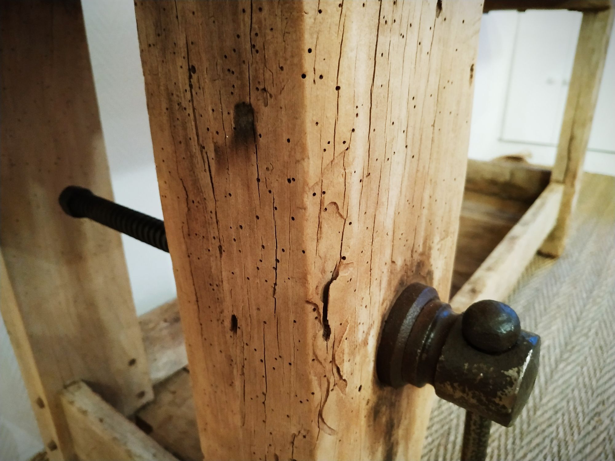 Old beech workbench 205 cm