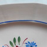 Plat ovale en faïence "Digoin"