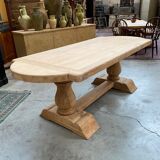 Monastery type table in solid oak