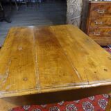 Table en merisier XVIIIème siècle Louis XV à deux tiroirs