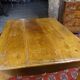 Cherry table, eighteenth century, Louis XV with two drawers