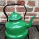 Enameled sheet metal teapot