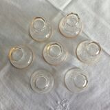 Lot de 7 anciens verres BVB France R.E.G.D.