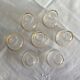 Set of 7 old small glasses BVB France R.E.G.D.