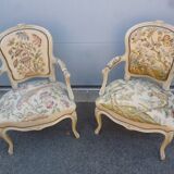 Beautiful pair of Louis xv armchair