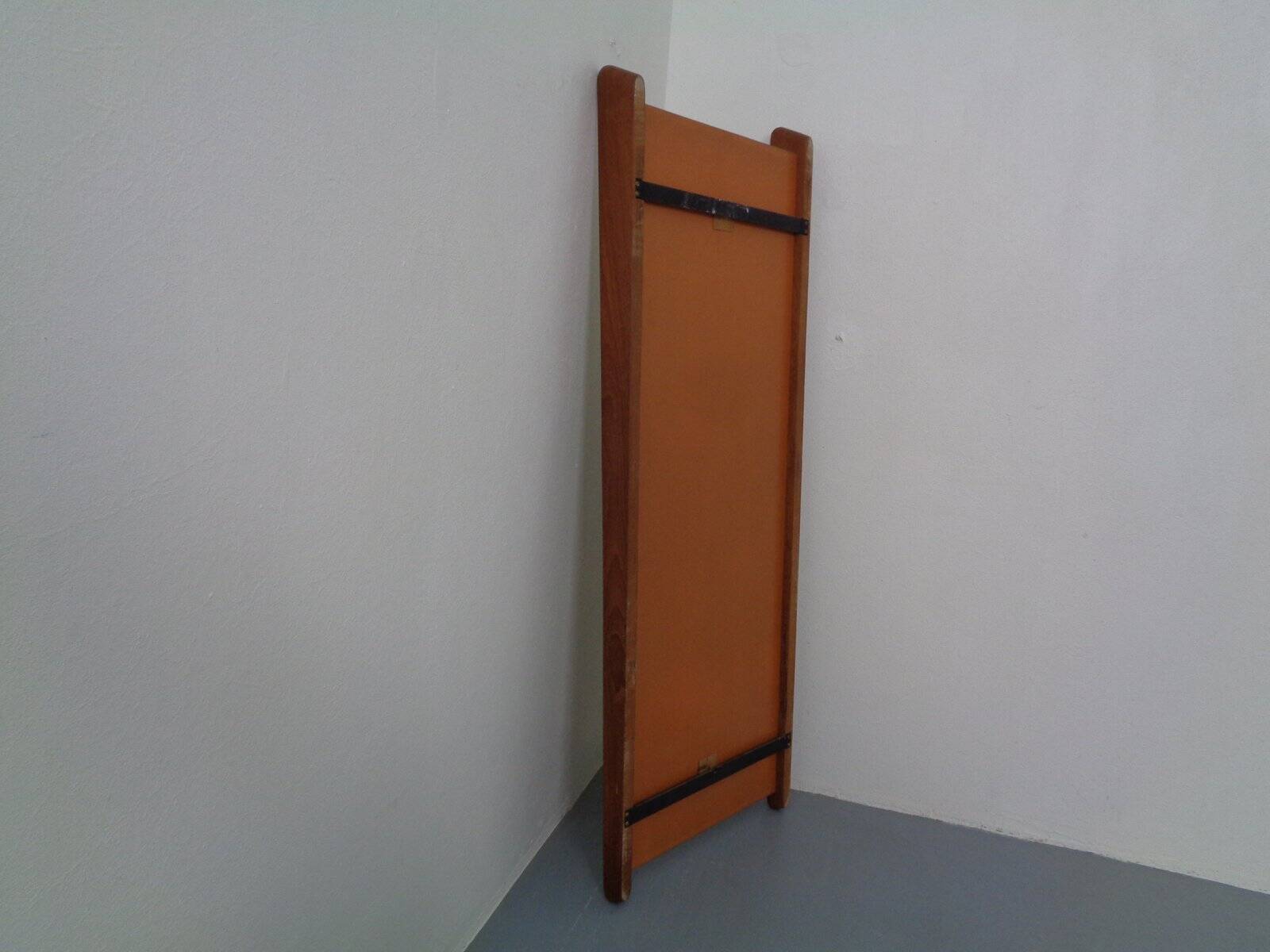 Large teak mirror by Uno & Östen Kristiansson for Luxus, Sweden, 1960s.