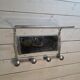 1960s swivel mirrored aluminum coat rack