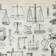 Old engraving 1898, Old balance, seesaw • Lithograph, original illustration