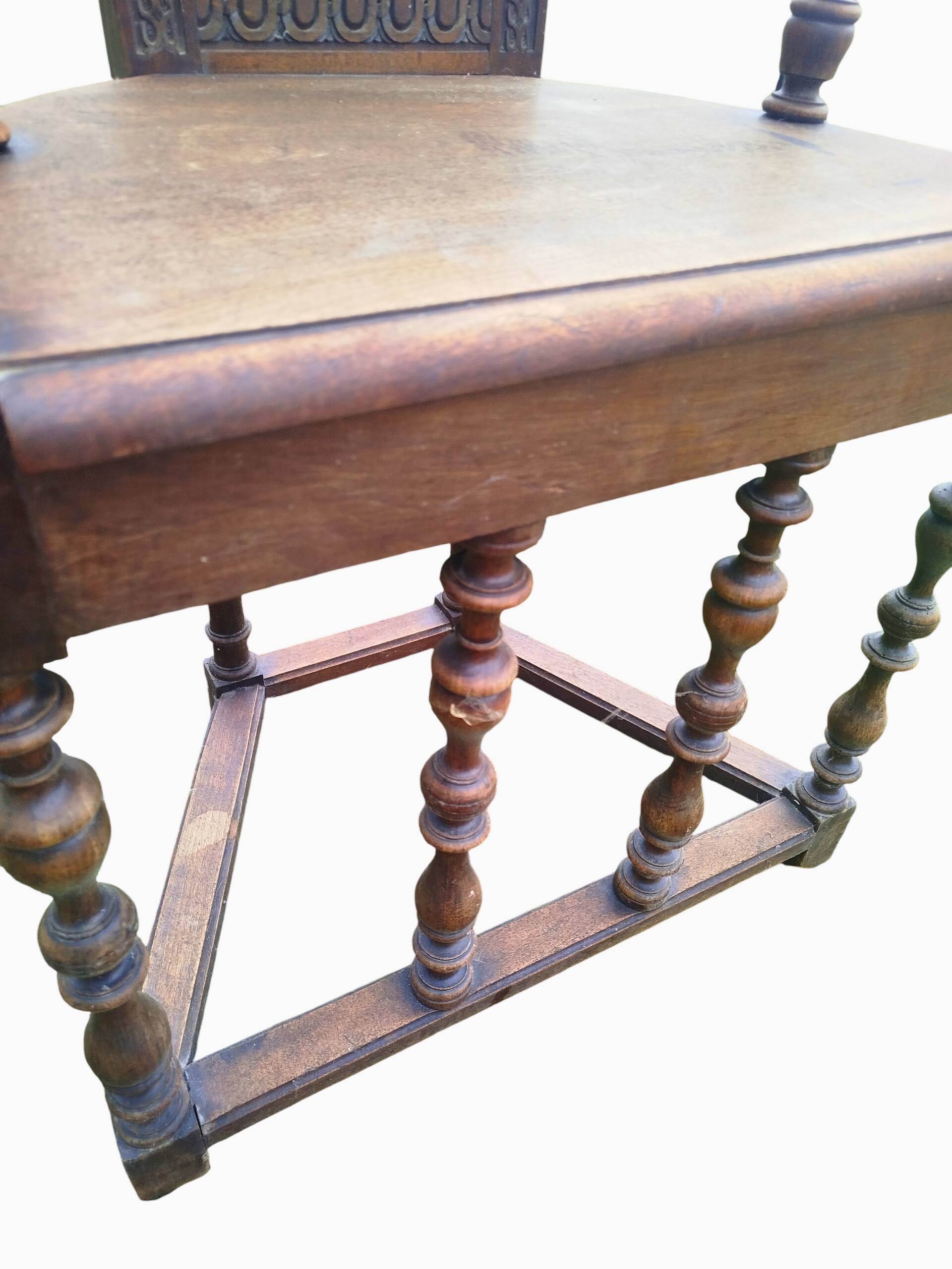 Throne chair in high period style