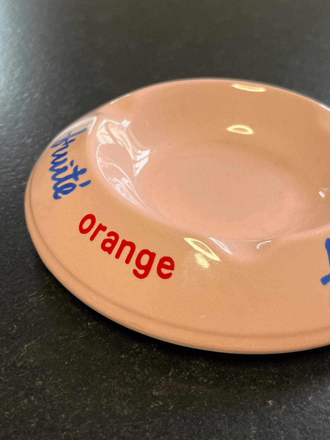 Ashtray Fruity porcelain