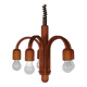 Teak pendant lamp by Domus, 1970s