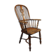 Antique English Windsor chair, high backrest, 18th century