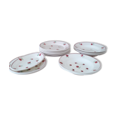 15 assiettes et un ravier Badonviller modèles Mireille et Jean