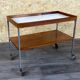 1960s 1970s serving trolley walnut teak Walter Wirz for Wilhelm Renz Design