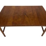 Table basse scandinave en teck massif par Yngvar Sandström - 1960