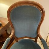 Louis Philippe armchair in walnut