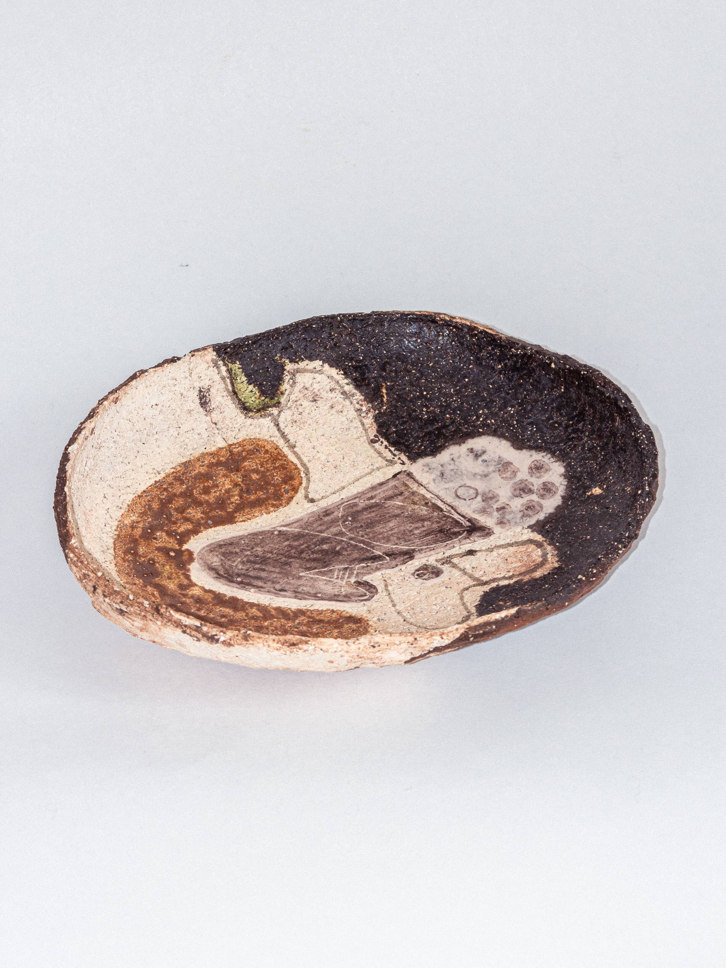 Bowl, centerpiece or fruit bowl, Cianciolo Ceramiche, Sicily, 1960/70