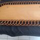 Large oval mirror from the 60s in rattan.