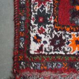 Authentic and colorful oriental rug with 2 Scottish patterns 130x90cm.