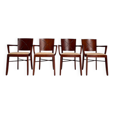 Ensemble de 4 chaises de salle à manger Andreu World, années 1960