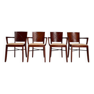 Ensemble de 4 chaises de salle à manger Andreu World, années 1960