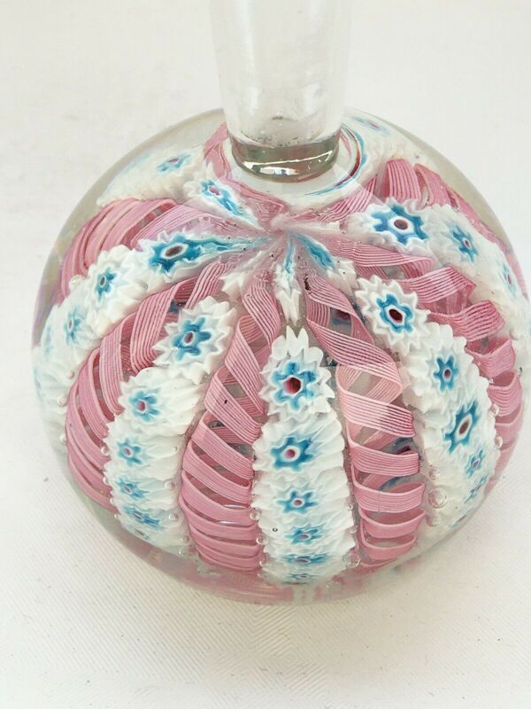 Vase soliflore pied presse papier millefiori murano