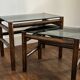 Vintage rattan tables