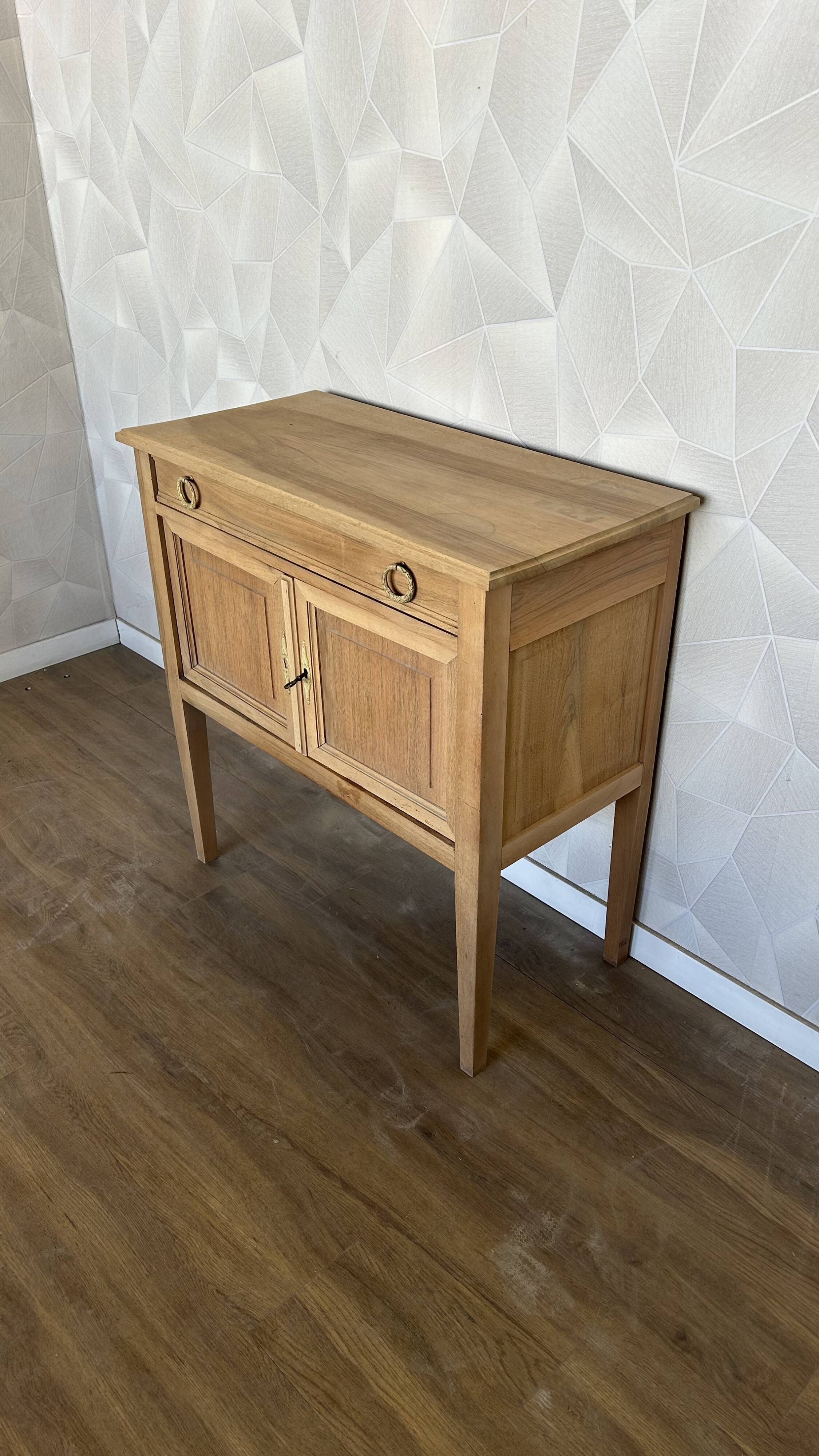 Vintage airbrushed console side table