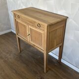 Vintage airbrushed console side table