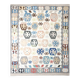 Tapis Kilim de luxe de style rare géométrique 9x11, tapis Kilim vintage de grande surface