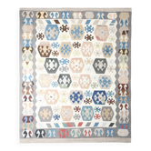 9x11 Geomtric Rare Style Luxury Kilim Rug, Large Area Vintage Kilim Rug